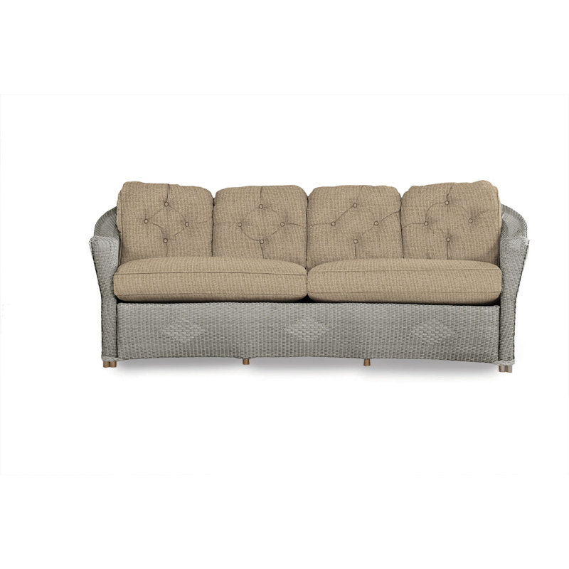 Reflections Outdoor 4 - Seat Patio Sofa, Sailcloth Seagull, Pewter