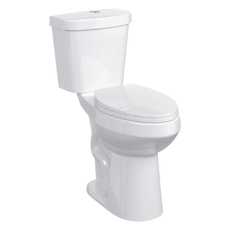 Two-Piece Toilet For Bathroom, Elongated Toilet With Height 21" Extra Tall