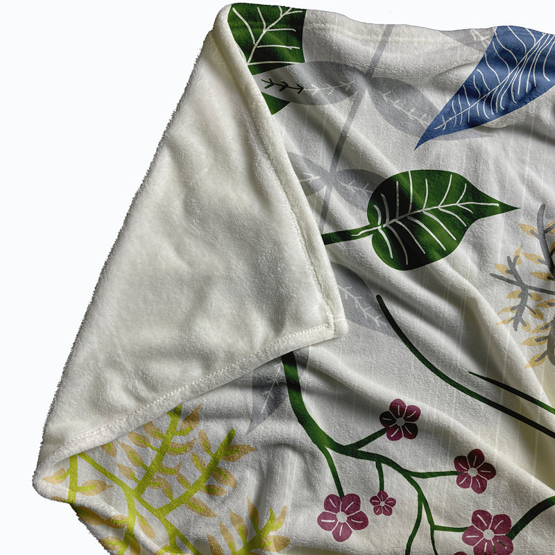 Oliverio Plain Weave / Muslin Throw Blanket, Grey