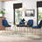 Lauryl Glass Top Metal Base Dining Table-26127515
