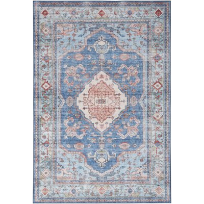 Hayman Fulton 7'10" X 9'10" Blue Vintage Indoor Rug
