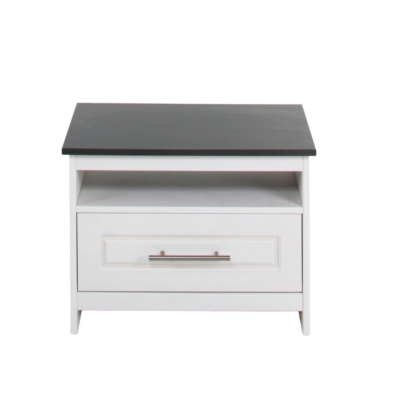 Nurbek Solid Wood Rectangle Accent Accent Chest, White