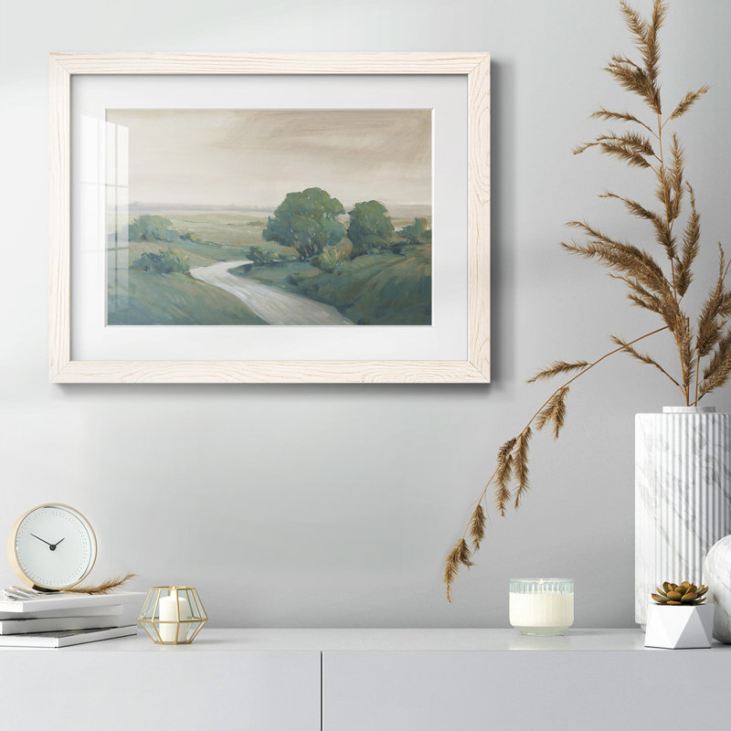 «Run Creek II» - impression d'un seul cadre photo, Blanc, H 26 po x l 38 po