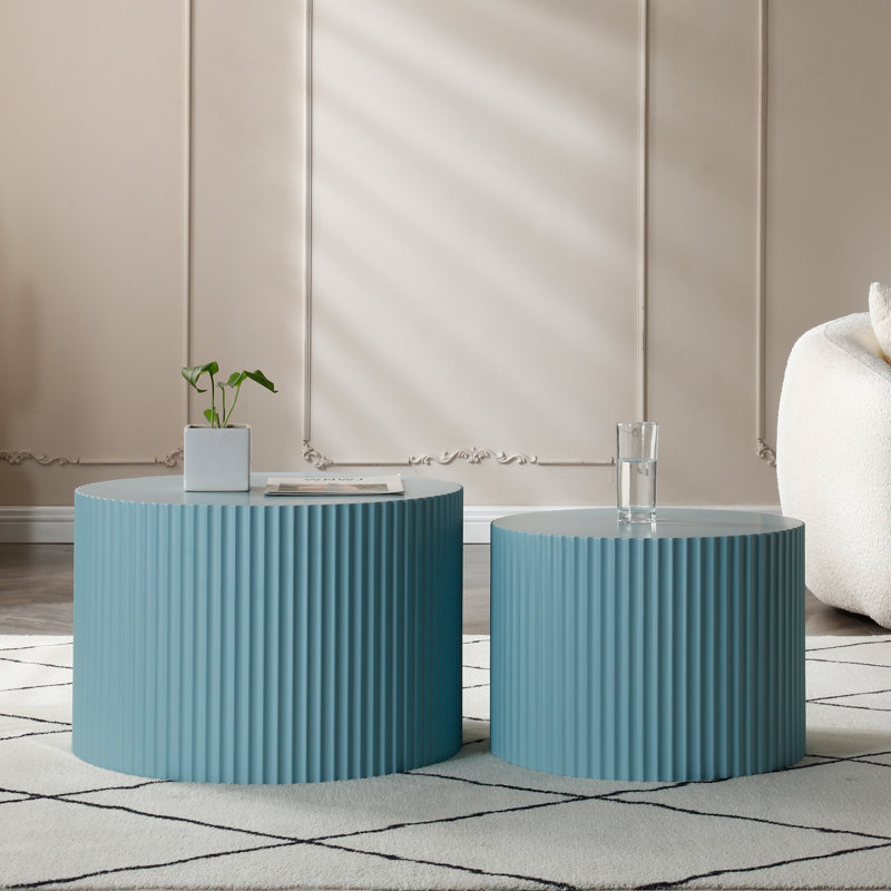 Evtimija Nesting Coffee Table, Blue