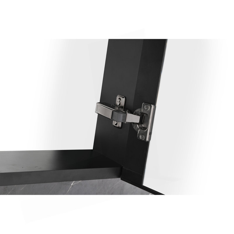 Armoire à pharmacie à DEL avec miroir, douilles, à intensité variable et antibuée pour salle de bain