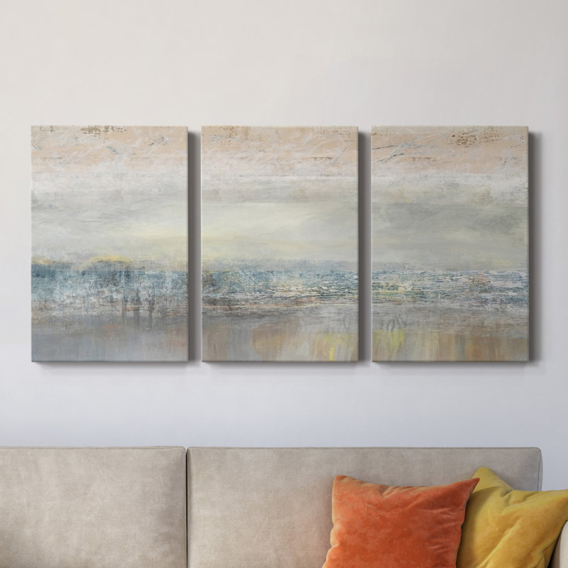 From A Distance - Toile tendue avec châssis de qualité supérieure - prête à être accrochée, H 60 po x l 120 po x P 1 po