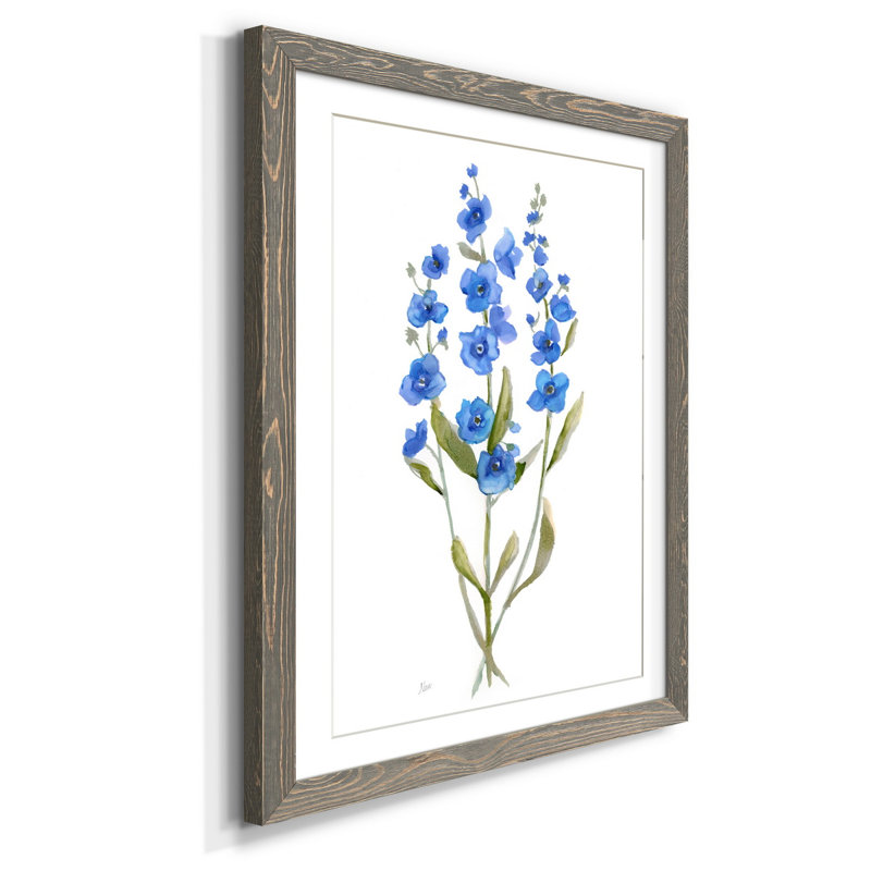 Petite Botanical II - Cadre photo, reproduction d'art sur papier, H 44 po x l 31 po x P 1 po, gris