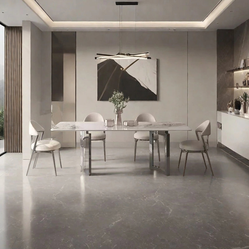Luxury-Style Modern Dining Table, 29.53"H x 70.87"L x 35.43"W