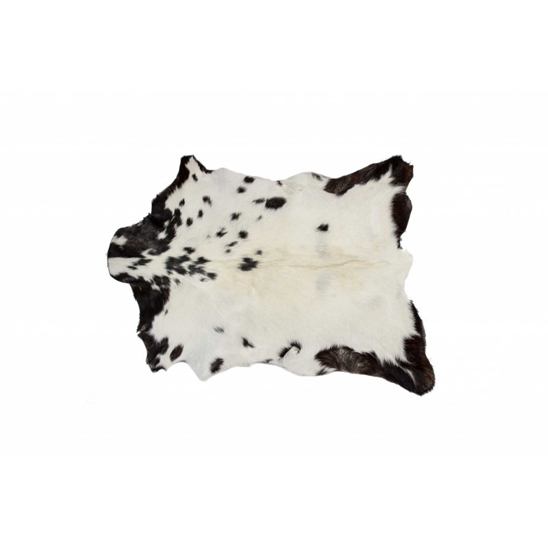Tapis blanc/noir zone vache Cloninger, Nouveauté 2 pi x 3 pi