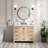 Cambridge 42.25'' Single Bathroom Vanity with Carrara Quartz Top-405381054-430846725