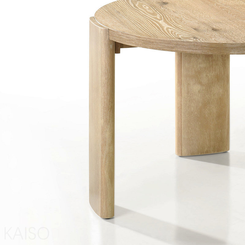 Oak Finish 47" Round Dining Table
