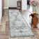 Oriental Machine Washable Rug with Rubber Backing for Living Room Floral Non-Slip Area Rug Vintage Indoor Carpet Non-Shedding Rug for Bedroom Dining Room Hallway Kitchen Office Playroom Nursery