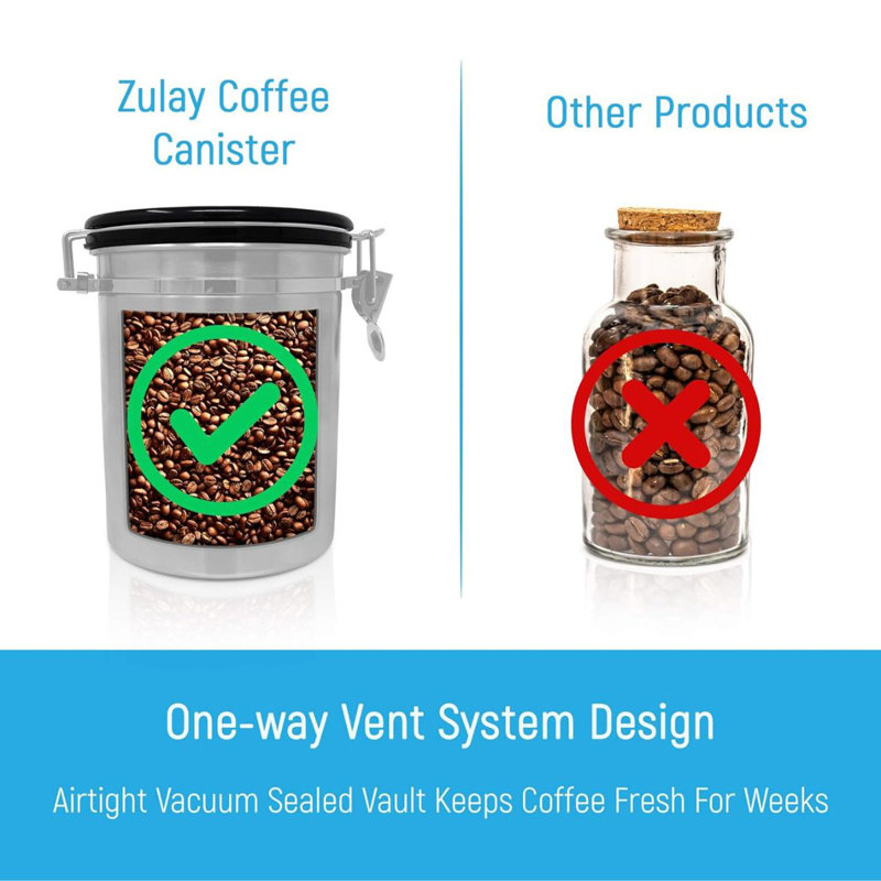 Pot à café en acier inoxydable avec filtre à air Zulay