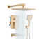 Shower Faucet Set, With Handheld Shower And Rainfall Shower Head Combination Set Wall Mounted Shower System With Tub Spout