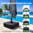 Olilawn 9' x 11.5' Rectangular Patio Umbrella with Base Included, Large Cantilever Offset Aluminum Umbrella - 360-Degree Rotation & Infinite Tilt, for Garden, Deck, Pool & Patio-125814372