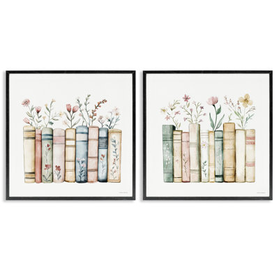 Ensemble de 2 giclées encadrées Floral Stories & Blossoms, design par Svetlana Aleynikova