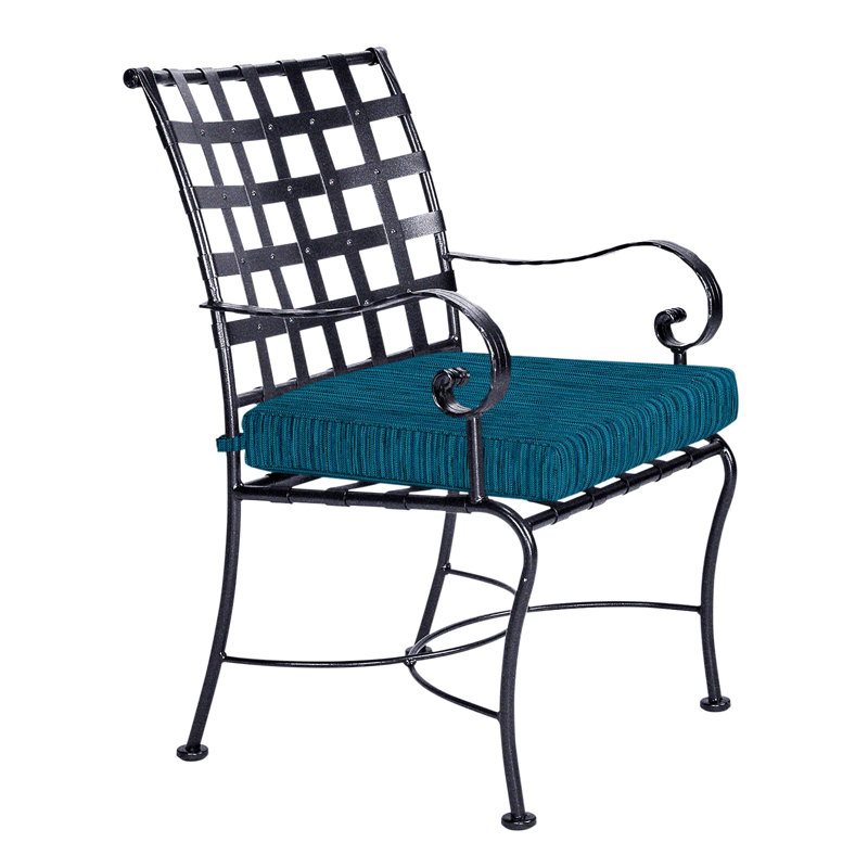 Classico Outdoor Dining Armchair, Graphite, Flagship Stone Sunbrella®