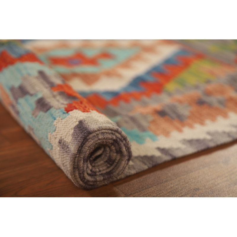 Tapis géométrique All-Over Kilim 4 x 5