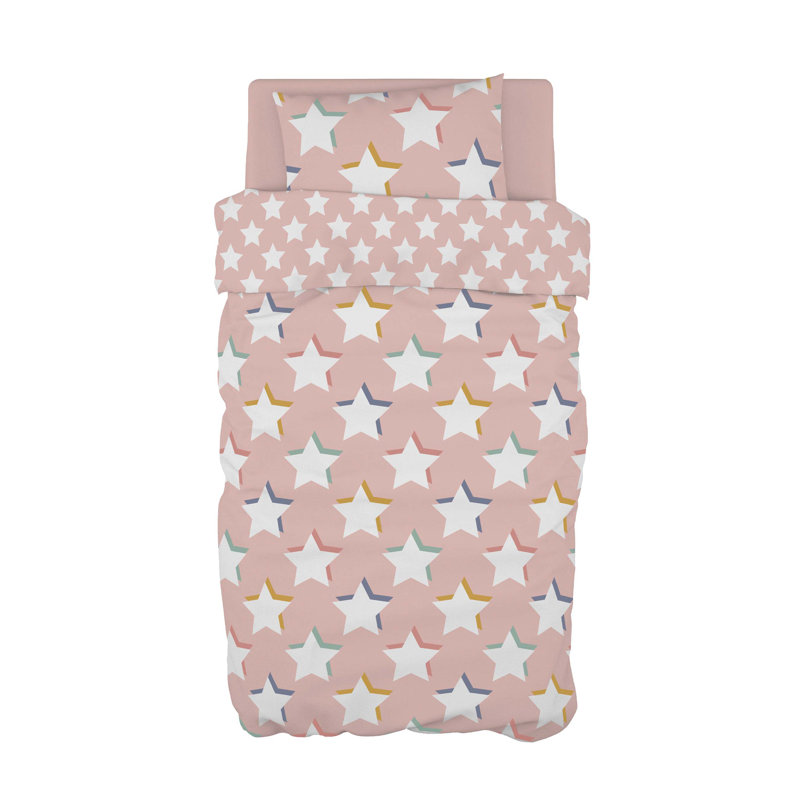 Glorious Polyester Geometric Shapes Duvet Cover Set with Pillowcases, Double Duvet Cover + 2 Standard Pillowcases