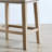 Set Of 2 Upholstered Backless Counter Stools, Contemporary Saddle Design Chairs-1615118823