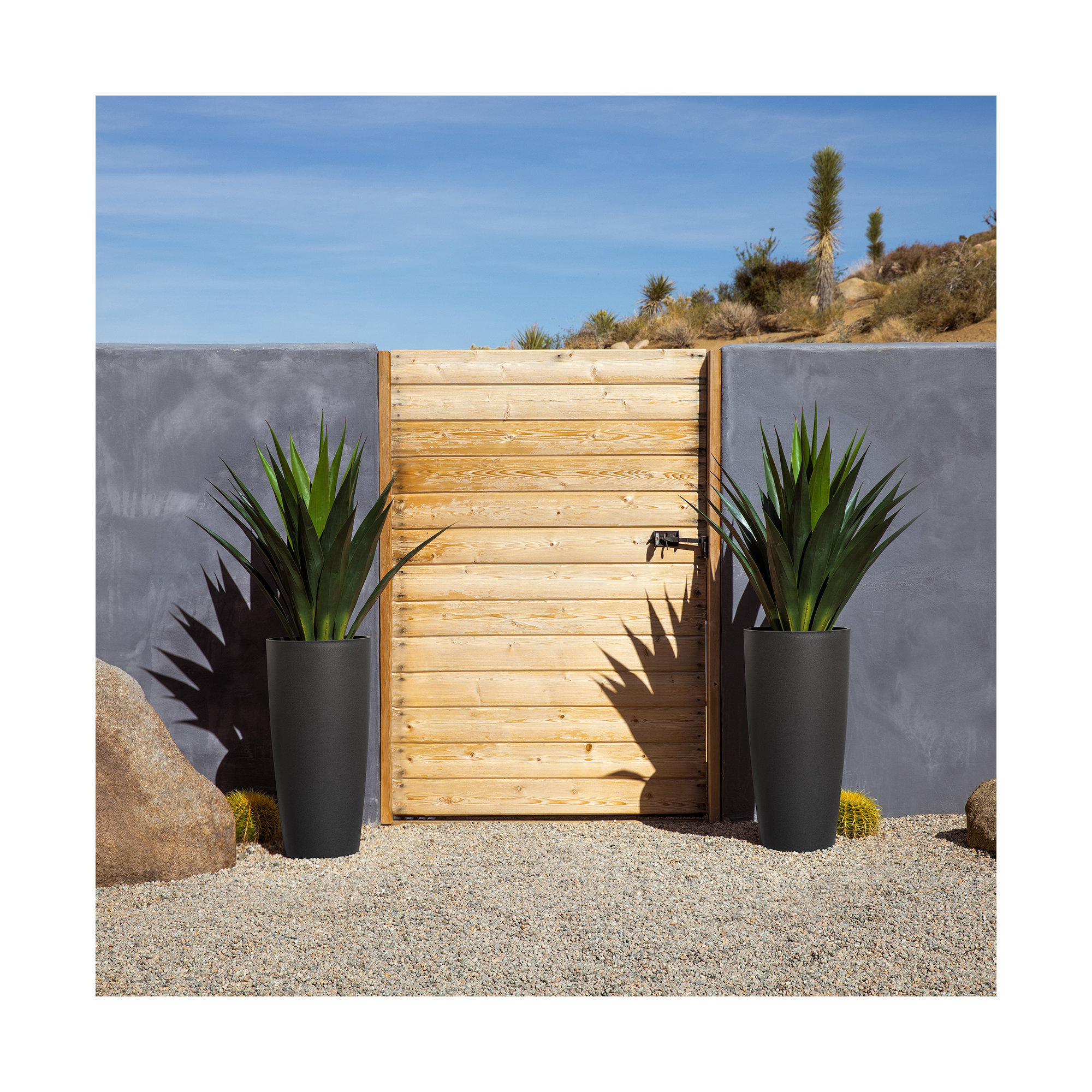 Mason Series Selena Planter, 2, Black