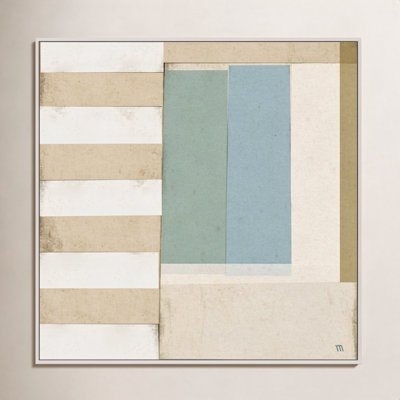 City Scape Aqua 2 Print by Marco Marella