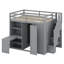 Lit mezzanine avec garde-robe, bureau et tablettes-1937752057