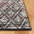 Natura Hand Woven Wool/Cotton Geometric Rug in Ivory/Red/Black-557188556