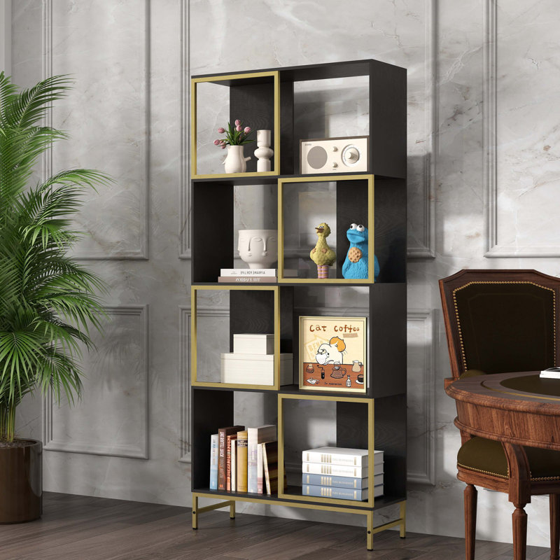 4-Tier Storage Shelves, Bookcase Display Storage Shelf Corner Shelf for Small Space