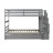 Daft Solid Wood Twin Over Twin Bunk Bed with Built-In Ladder and with Built-In Stairs , Trundle Bed Included-143096663