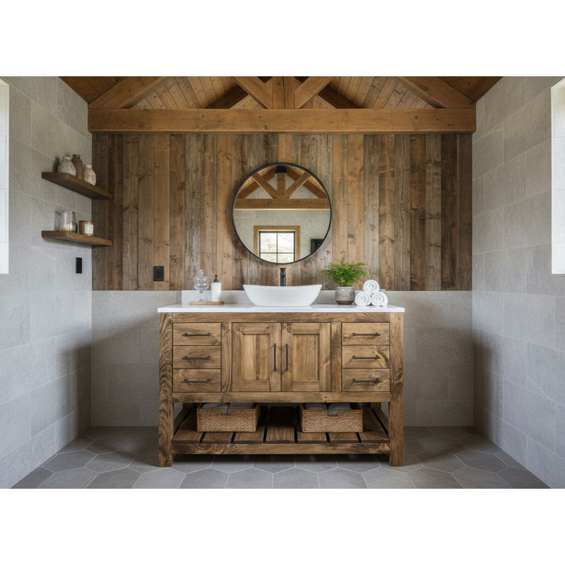 Meuble-lavabo simple