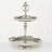 Alyda Aluminum and Nickel Plated Tiered Stand