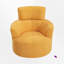 Fauteuil demi-tonneau rembourré et pivotant-1341733566