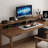 Tan Rectangular Solid Wood desks-107971872