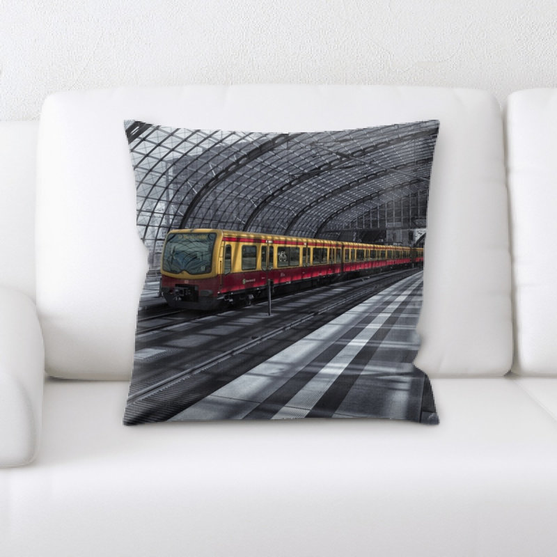 Train Throw Pillow