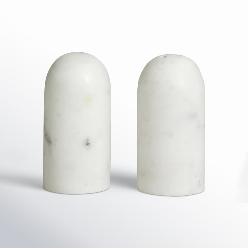 Marble Salt And Pepper Shaker Set