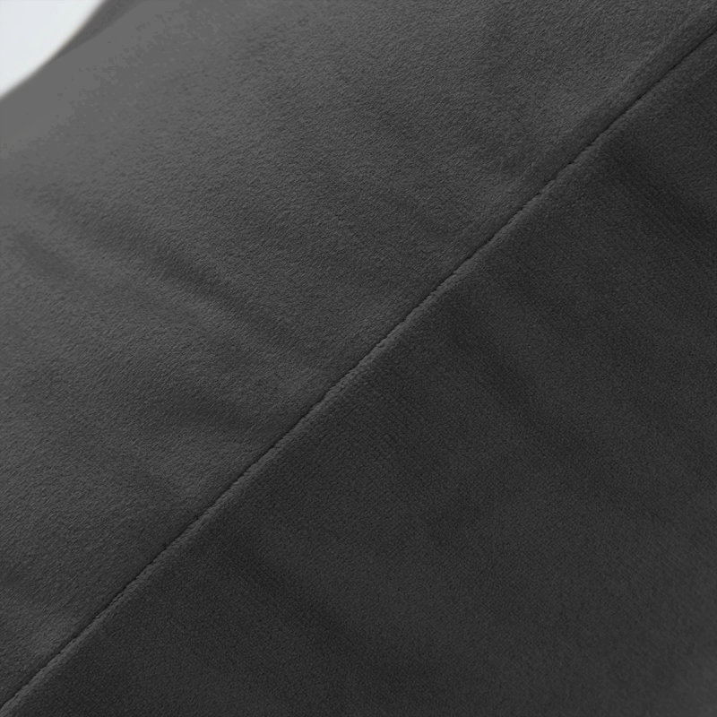 Perignan Square Scatter Crushed Velvet Cushion Cover, Black