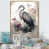 Toile avec cadre flottant or