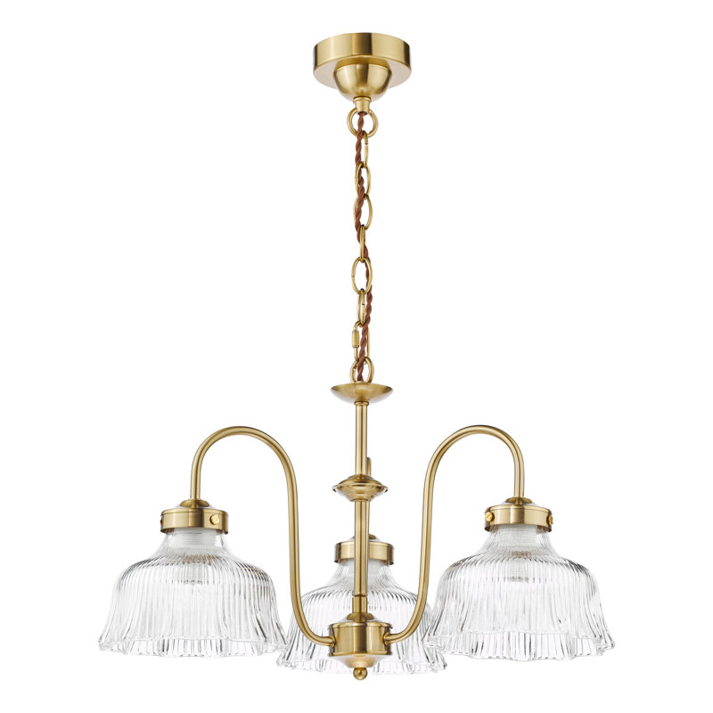3 - Light Natural Brass Pendant