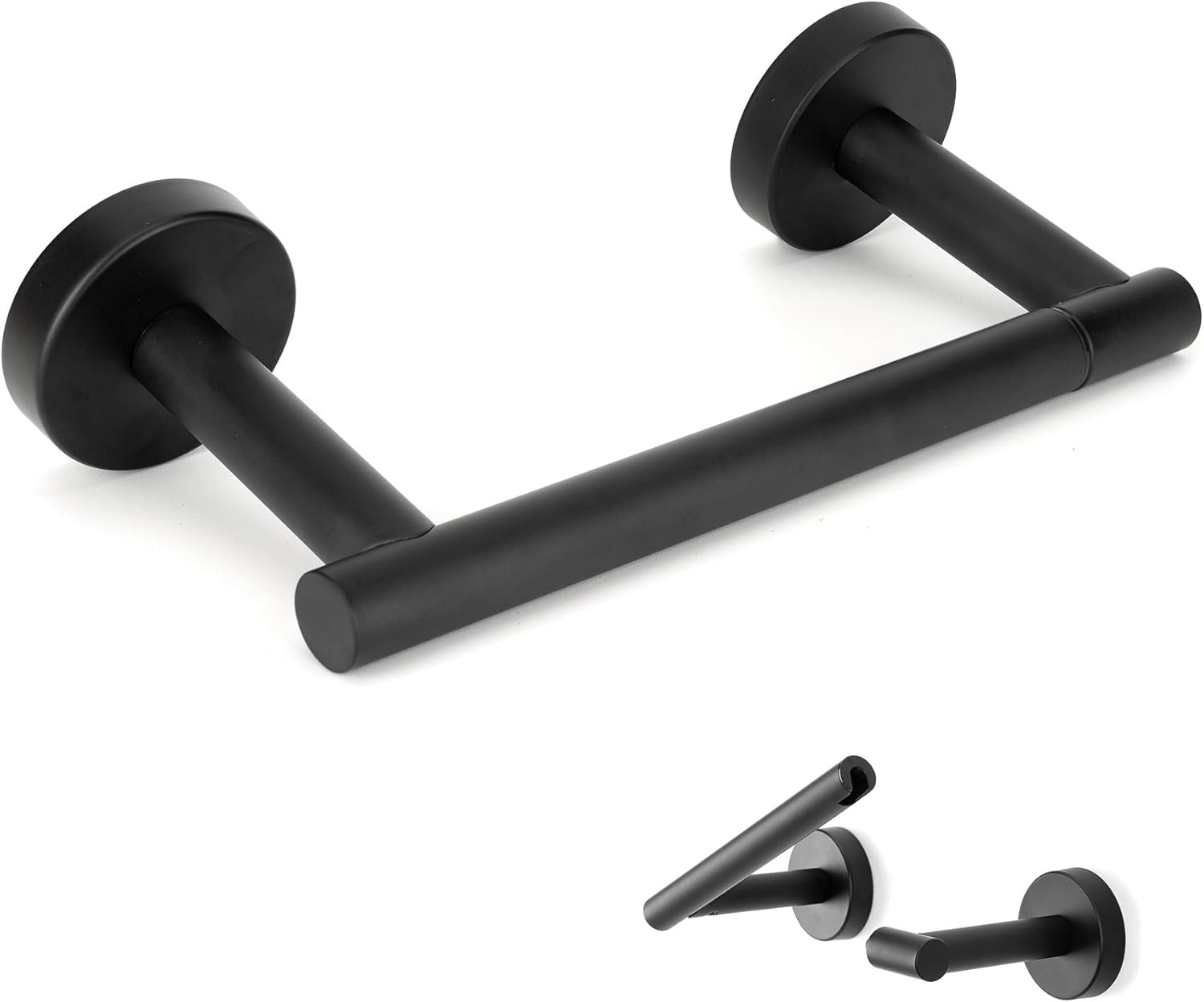 WKING Toilet Paper Holder Wall Mount, Double Post Pivoting Design, SUS ...