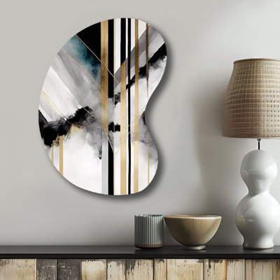 Atherstone - Abstract Geometric Boom Shape Asymmetric Metal Wall Sculpture
