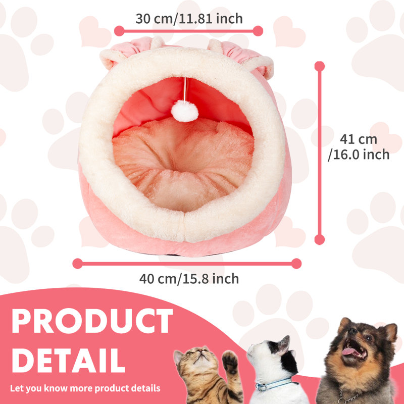 Lit pour chat avec lit pour chat, Rose