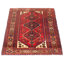 Yettie One-of-a-Kind 3'5'' X 4'7'' 1990s Wool Area Rug Red/Brown/Ivory/Navy