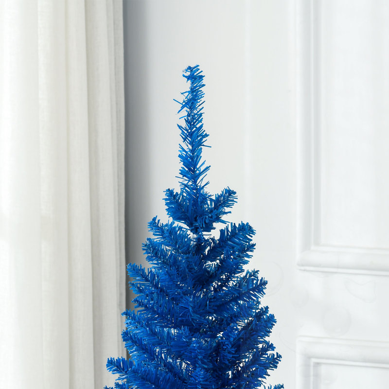 Arbre de Noël crayon bleu 6 pi, Bleu, H 6 pi