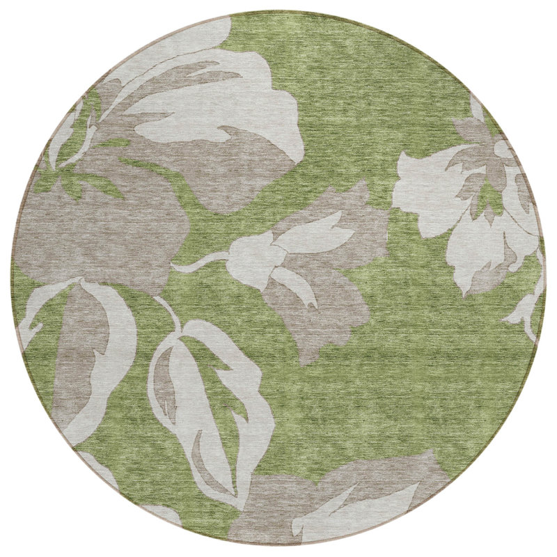Tapis rond 8 po taupe