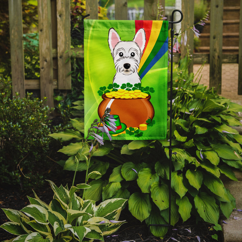 Drapeau de jardin Arella St. Patrick's, Westie
