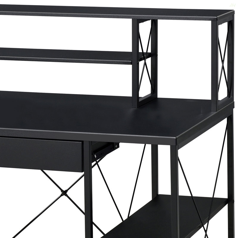 All Purpose Black Finish Writing Desk, Black