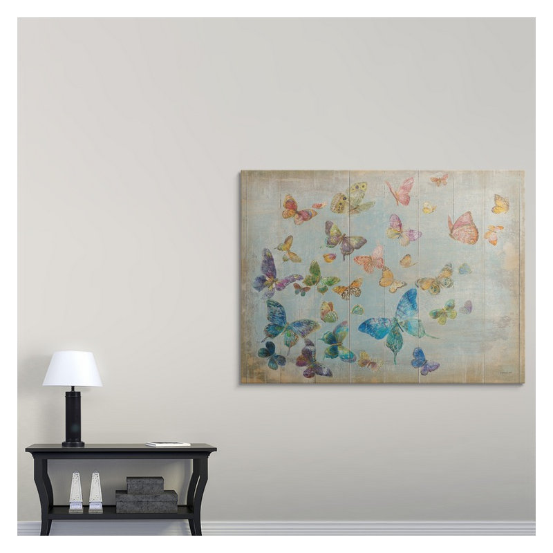 « papillons », impression Danhui Nai, H 18 po x l 24 po x P 1,5 po, Toile
