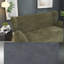 Causeuse courbée olive de 58 po Modern Modern Chairs