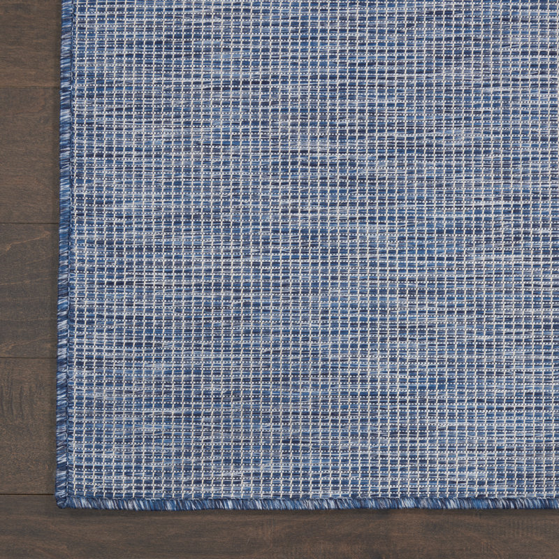 Tapis bleu marine Minica, Tapis de couloir 2 pi 2 po x 10 pi